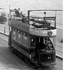 West-Marina-tram-on-Grand-Parade.-1908.